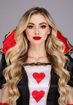 Womens Crimson Queen of Hearts Dress Costume Alt 5