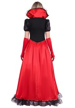 Womens Crimson Queen of Hearts Dress Costume Alt 2