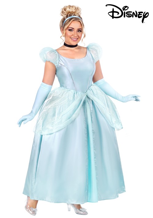 Plus Size Deluxe Disney Cinderella Dress Costume Women