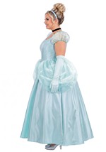 Plus Size Deluxe Disney Cinderella Dress Costume Women Alt 2