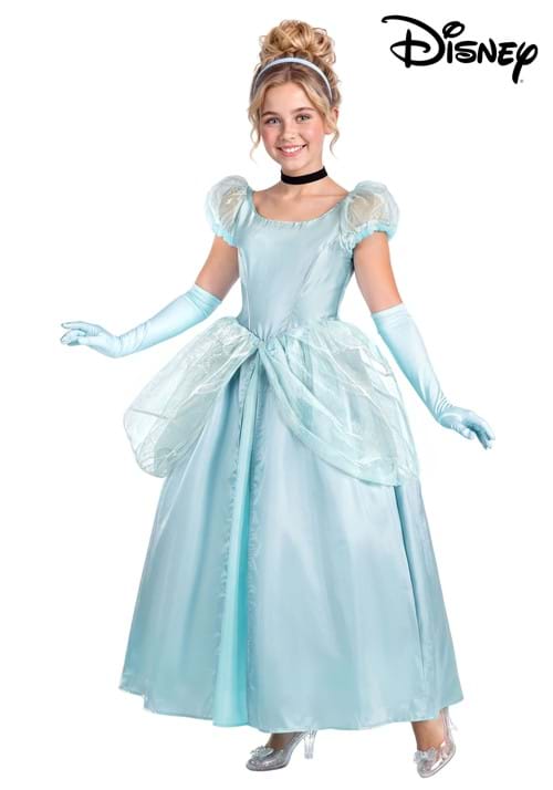 Girls Deluxe Disney Cinderella Dress Costume