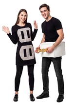 Adult Punny Plug and Outlet Costume Couples Set Alt 1