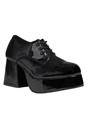 Mens Patent Disco Pimp Costume Black Shoes