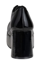 Mens Patent Disco Pimp Costume Black Shoes Alt 5
