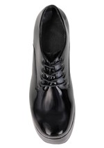Mens Patent Disco Pimp Costume Black Shoes Alt 6
