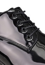 Mens Patent Disco Pimp Costume Black Shoes Alt 8