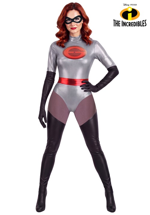 Womens Disney Pixar Grey Elastigirl The Incredibles Costume