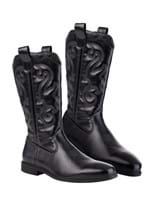 Mens Cowboy Black Costume Boots