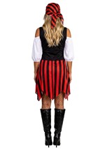 Womens Captain Corset Pirate Dress Costume Alt 1