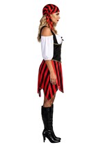 Womens Captain Corset Pirate Dress Costume Alt 3