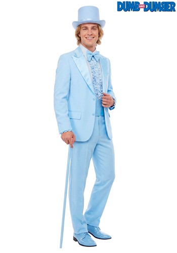 Mens Premium Dumb Dumber Harry Dunne Blue Costume