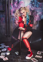 Adult Deluxe Harley Quinn Costume Outfit Alt 11