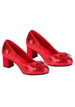 Red Sequin Womens Costume Shoes