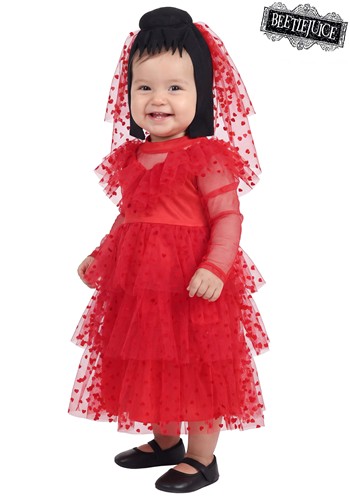 Girls Lydia Deetz Wedding Infant Costume 1