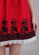 Womens Sexy Little Red Riding Hood Corset Costume Alt 6