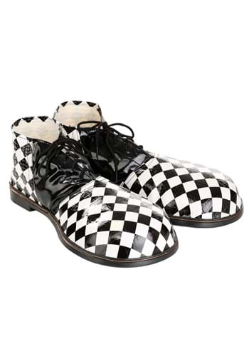 Adult Jumbo Checkered Clown Costume Shoes