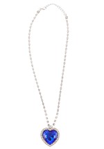 Sea Blue Diamond Accessory Necklace Alt 1