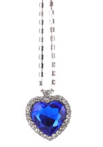 Sea Blue Diamond Accessory Necklace Alt 2