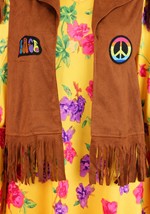 Womens Yellow Flower Hippie Dress Costume Alt 6