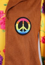 Womens Yellow Flower Hippie Dress Costume Alt 7