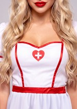 Womens Flirty Night Nurse Dress Costume Alt 6