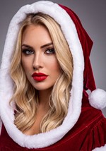 Womens Santa Claus Plush Costume Dress Alt 4