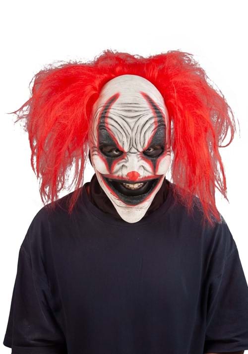 Red Carousel Clown Costume Adult Mask