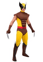 Adult Premium Marvel XMen Brown Wolverine Costume Alt 1