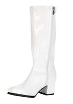 Girls Patent Costume White Gogo Boots Alt 2