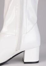 Girls Patent Costume White Gogo Boots Alt 7