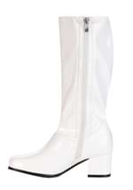 Girl's Patent White Gogo Costume Boots Alt 3