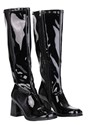 Womens Patent Black Costume Gogo Boots