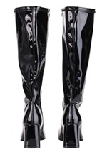 Womens Patent Black Costume Gogo Boots Alt 2