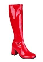 Womens Red Patent Gogo Costume Boots