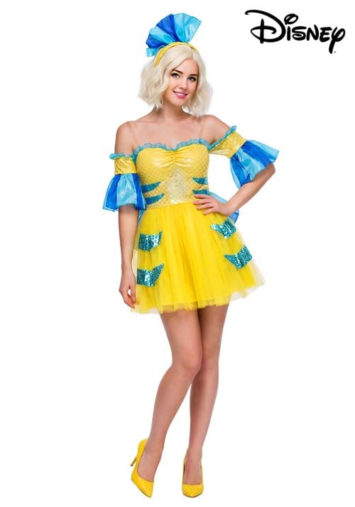 Disney The Little Mermaid Flounder Womens Costume