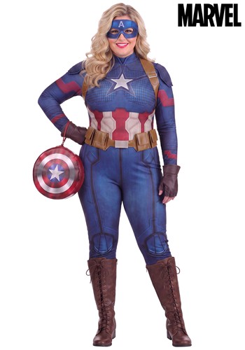 Plus Marvel Avengers Endgame Captain America Womens