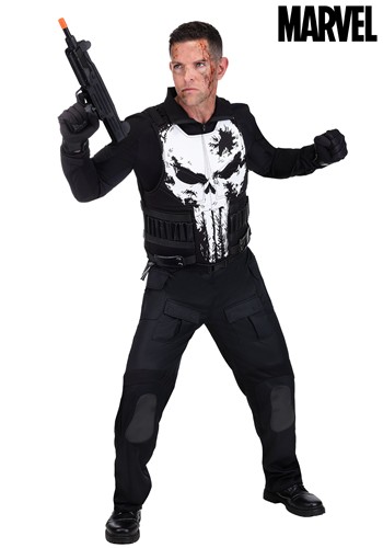 Mens Marvel Punisher Deluxe Costume