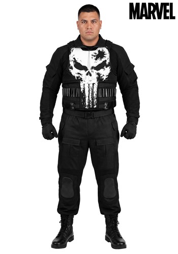 Plus Size Marvel Deluxe Punisher Mens Costume