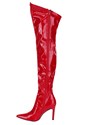 Women's Thigh High Red Patent Boots