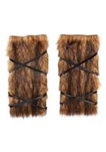 Adult Medieval Fur Costume Leg Wraps Alt 3