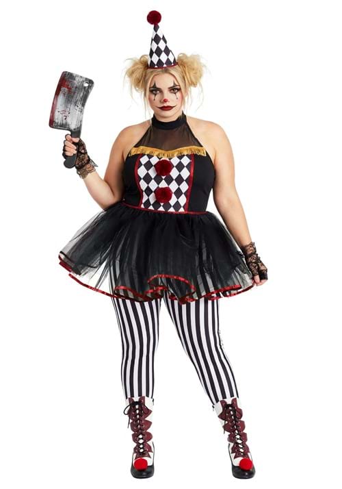 Plus Size Twisted Clown Costume for Women