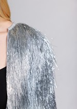 Womens Silver Fringe 1970s Jacket Costume Alt 6