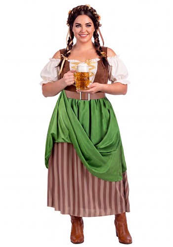Plus Size Renaissance Tavern Maiden Womens Costume