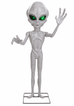 4.5 Ft. Little Grey Man Alien Animatronic Decorati Alt 6