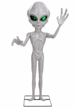 4.5FT Animatronic Little Grey Man Alien Decoration 6