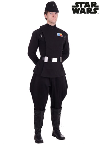 Adult Black Star Wars Imperial Officer Costume 1