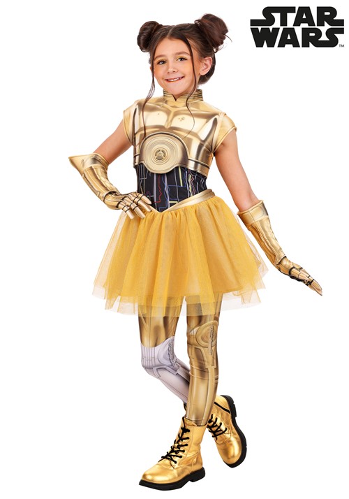Girls Star Wars C3PO Dress Costume