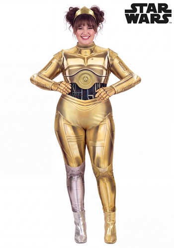 Plus Size Star Wars C3PO Womens Costume
