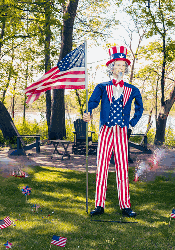 Animatronic Uncle Sam Decoration Main