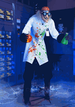 Animatronic Archibald Tinklerdoom Mad Scientist Decoration